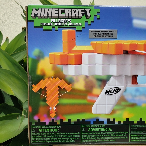 NEW NERF Minecraft Pillager Crossbow Blaster Bow Toy Nerf Dart Gun The crossbow - Picture 4 of 8